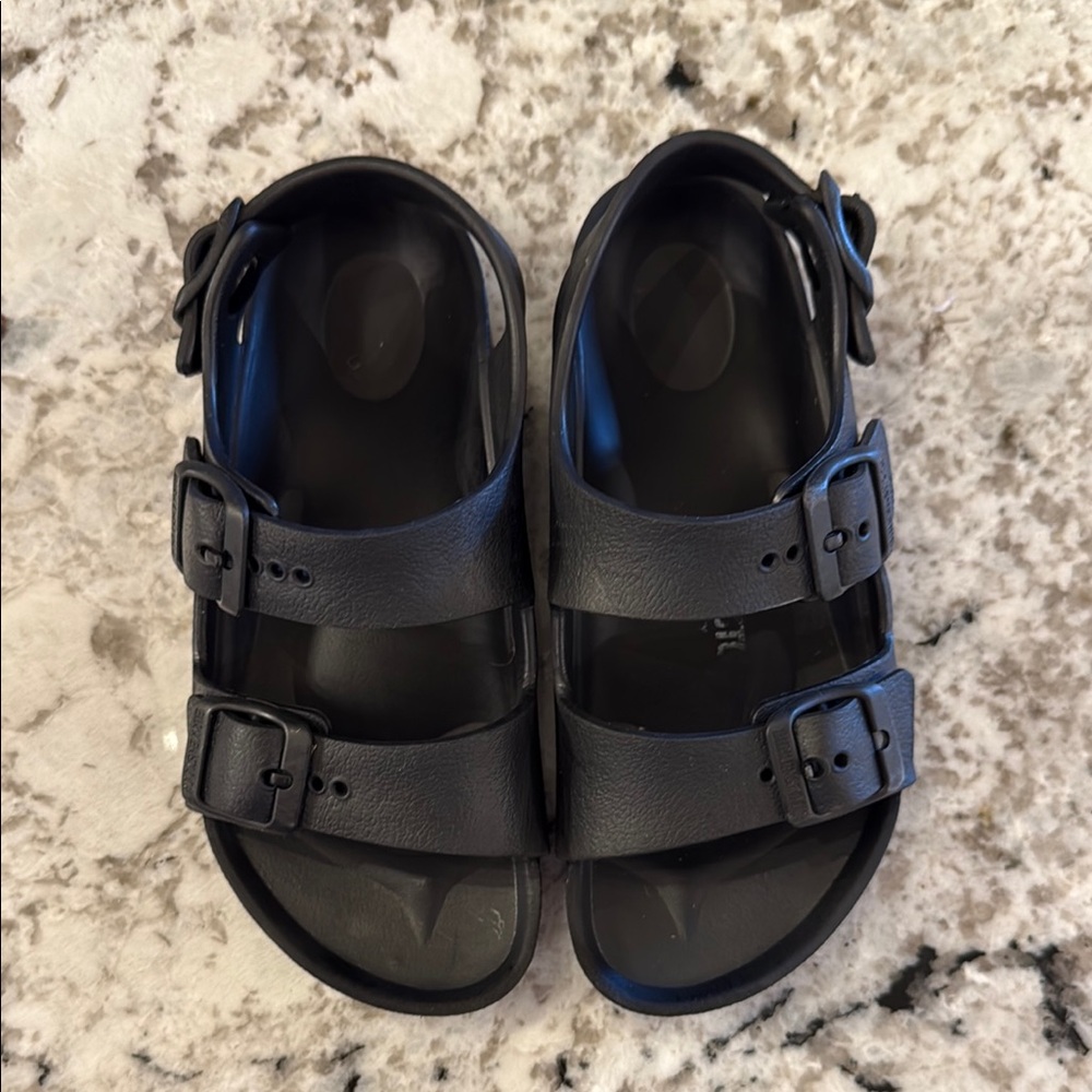 Kids Black Birkenstock Sandal